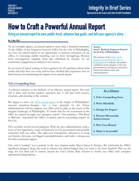 ANNUAL REPORTS .